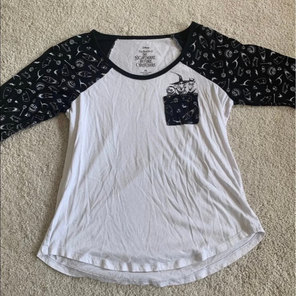 Women’s Nightmare Before Christmas Baseball tee